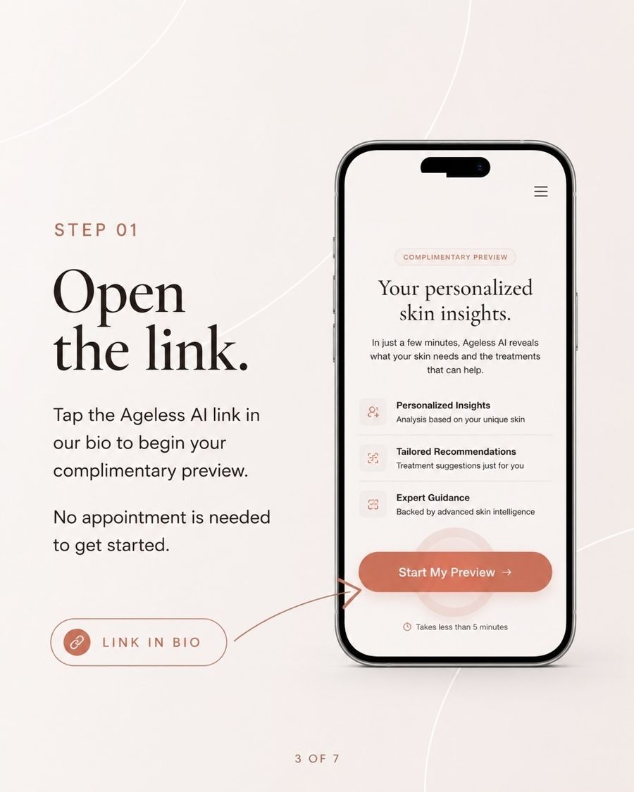 Step 1 - open the Ageless AI link