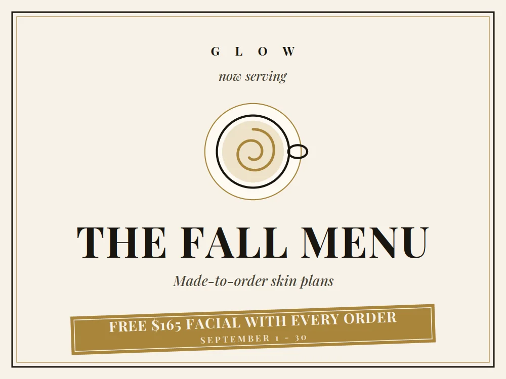 The GLOW Fall Menu Is Here - the September issue of the GLOW Journal