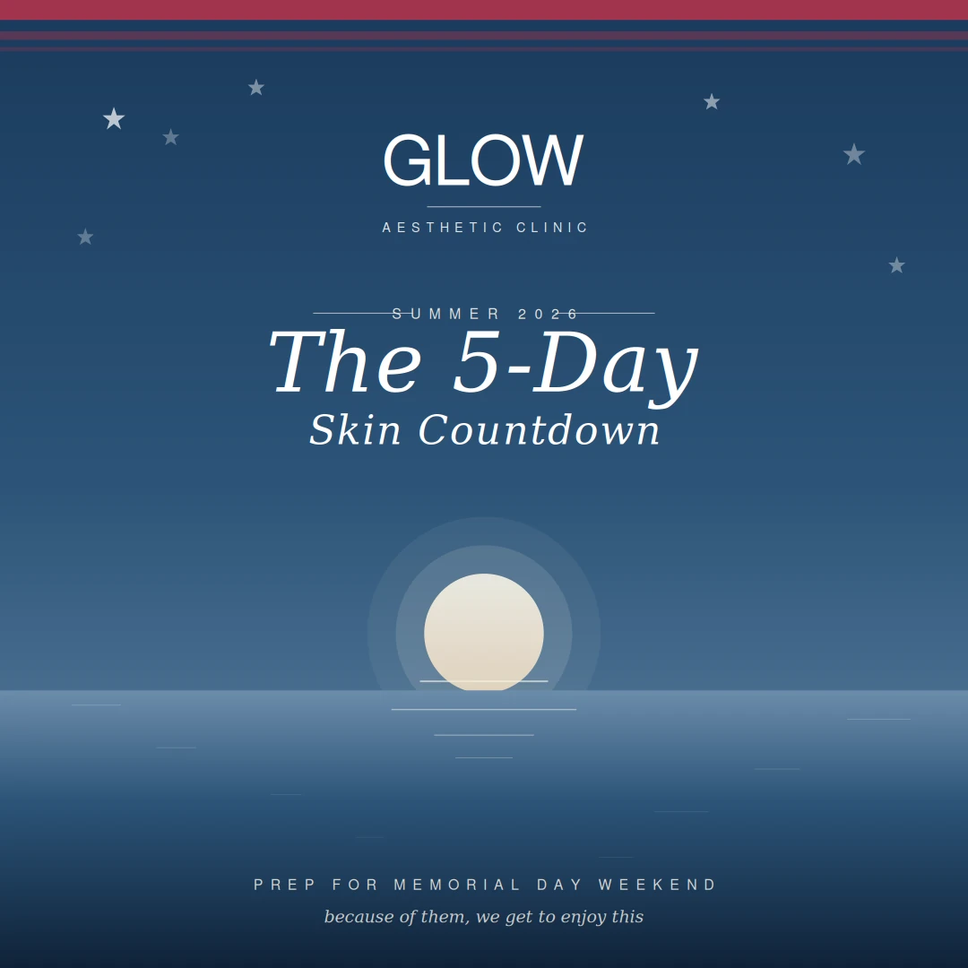 GLOW Aesthetic Clinic — The 5-Day Summer Skin Countdown · Memorial Day Weekend Prep